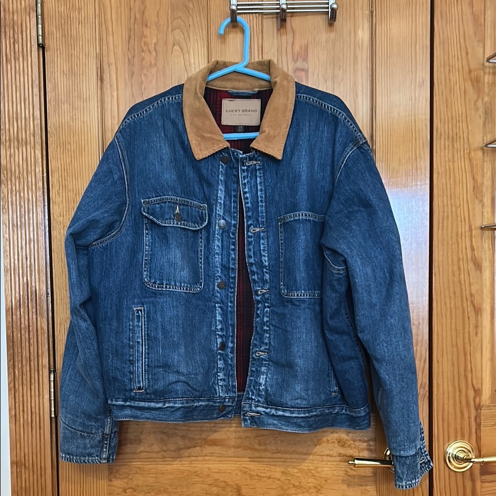 Flannel lined Lucky Brand Denim Jacket
